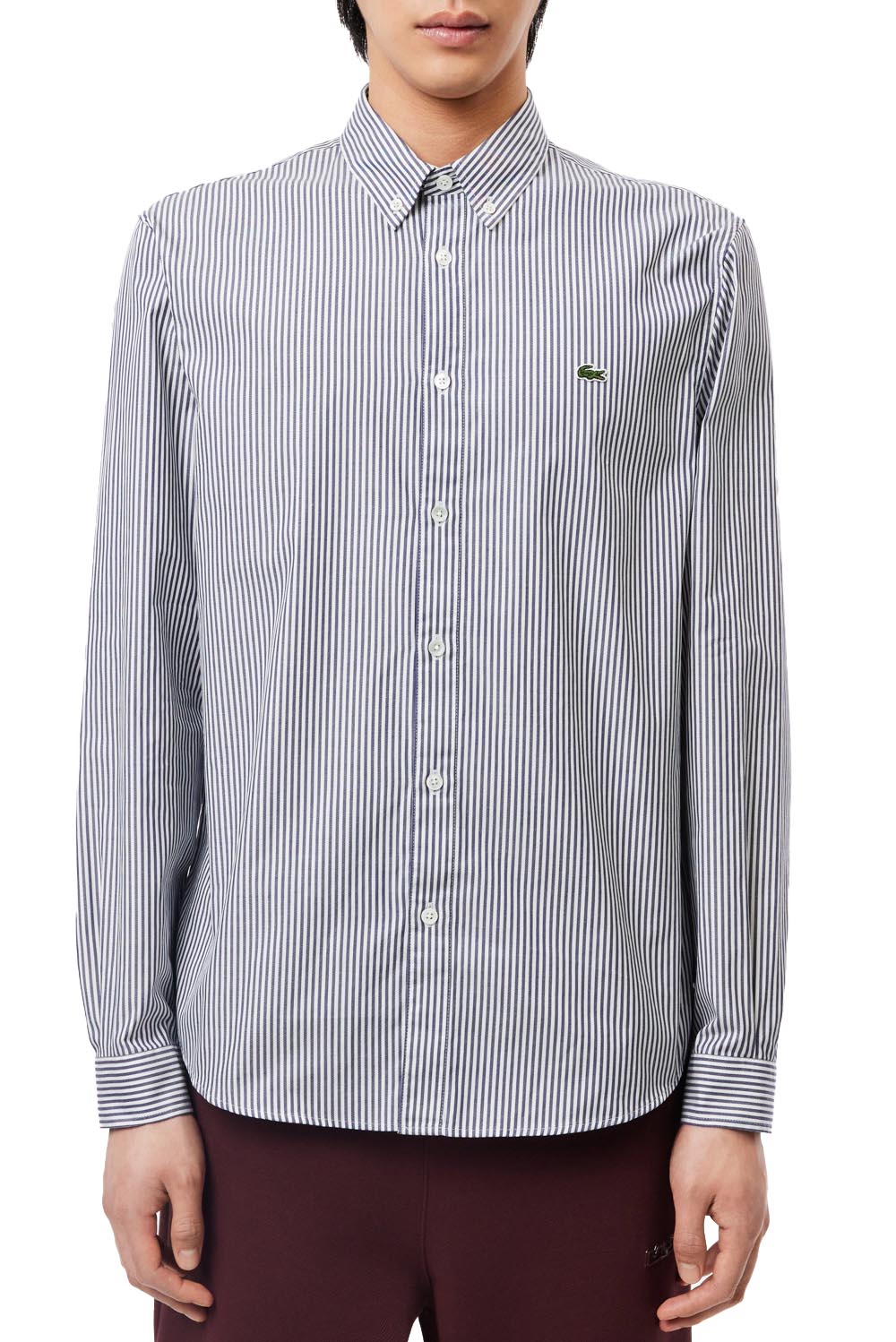  Lacoste Camicia A Righe Uomo - 2