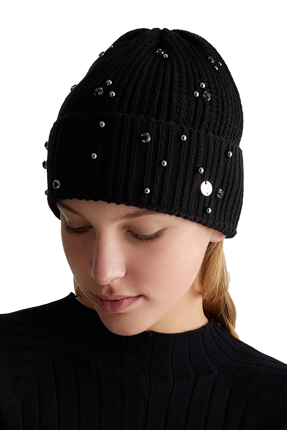  Liu Jo Berretto Con Strass Nero Woman - 3