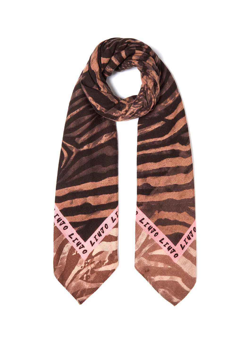  Liu Jo Foulard Con Stampa Cammello Woman - 1