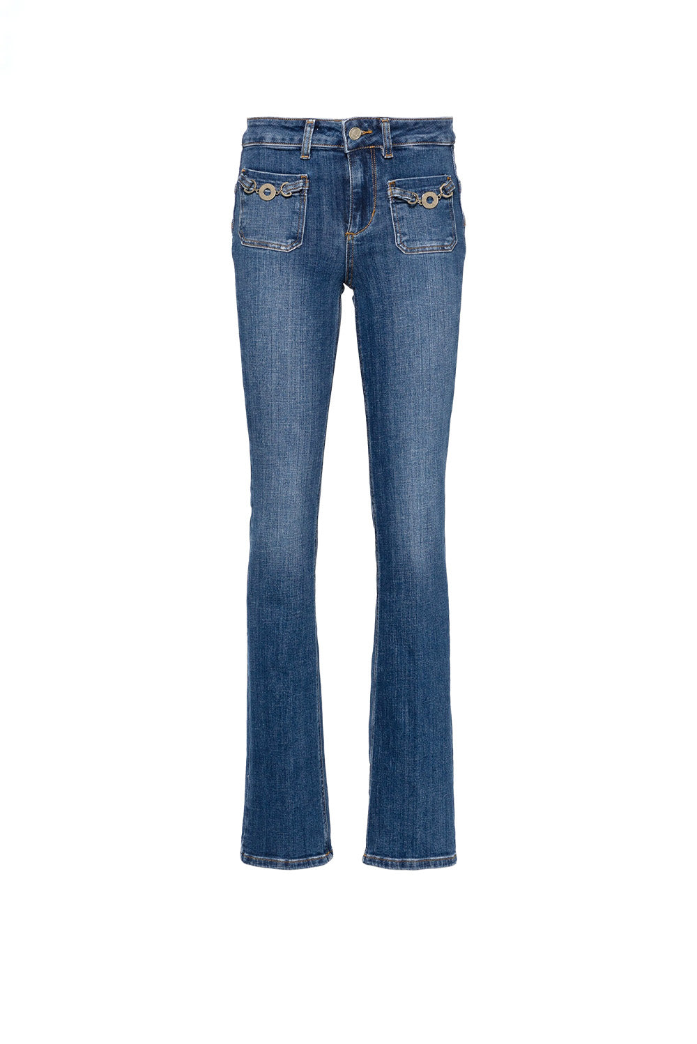  Liu Jo Jeans Con Logo Blu Woman - 1