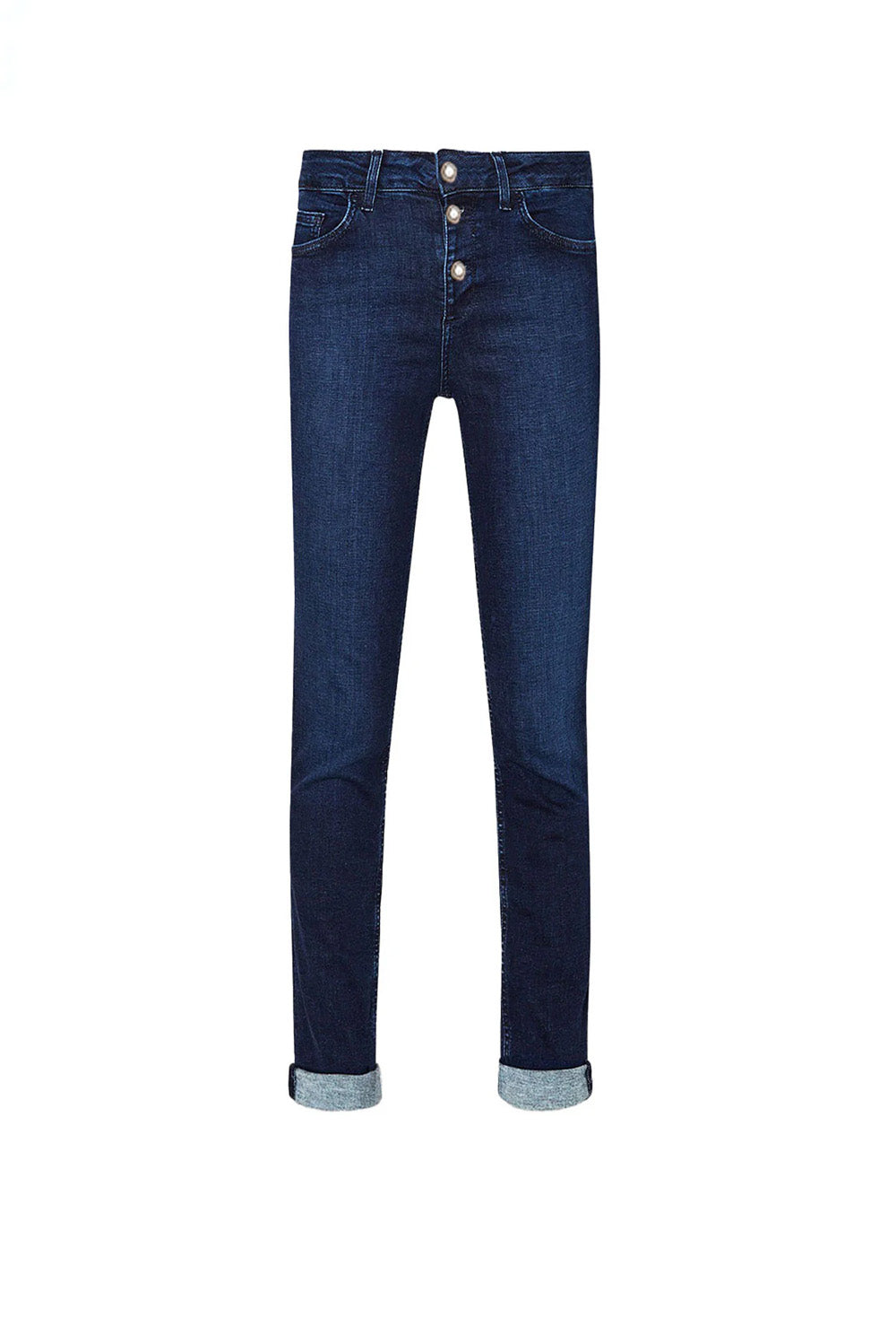  Liu Jo Jeans Skinny Con Bottoni Blu Woman - 1