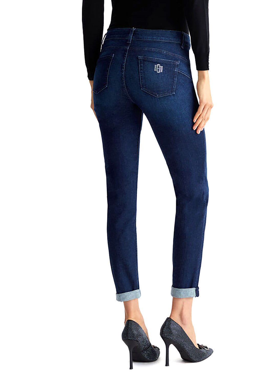  Liu Jo Jeans Skinny Con Bottoni Blu Woman - 3