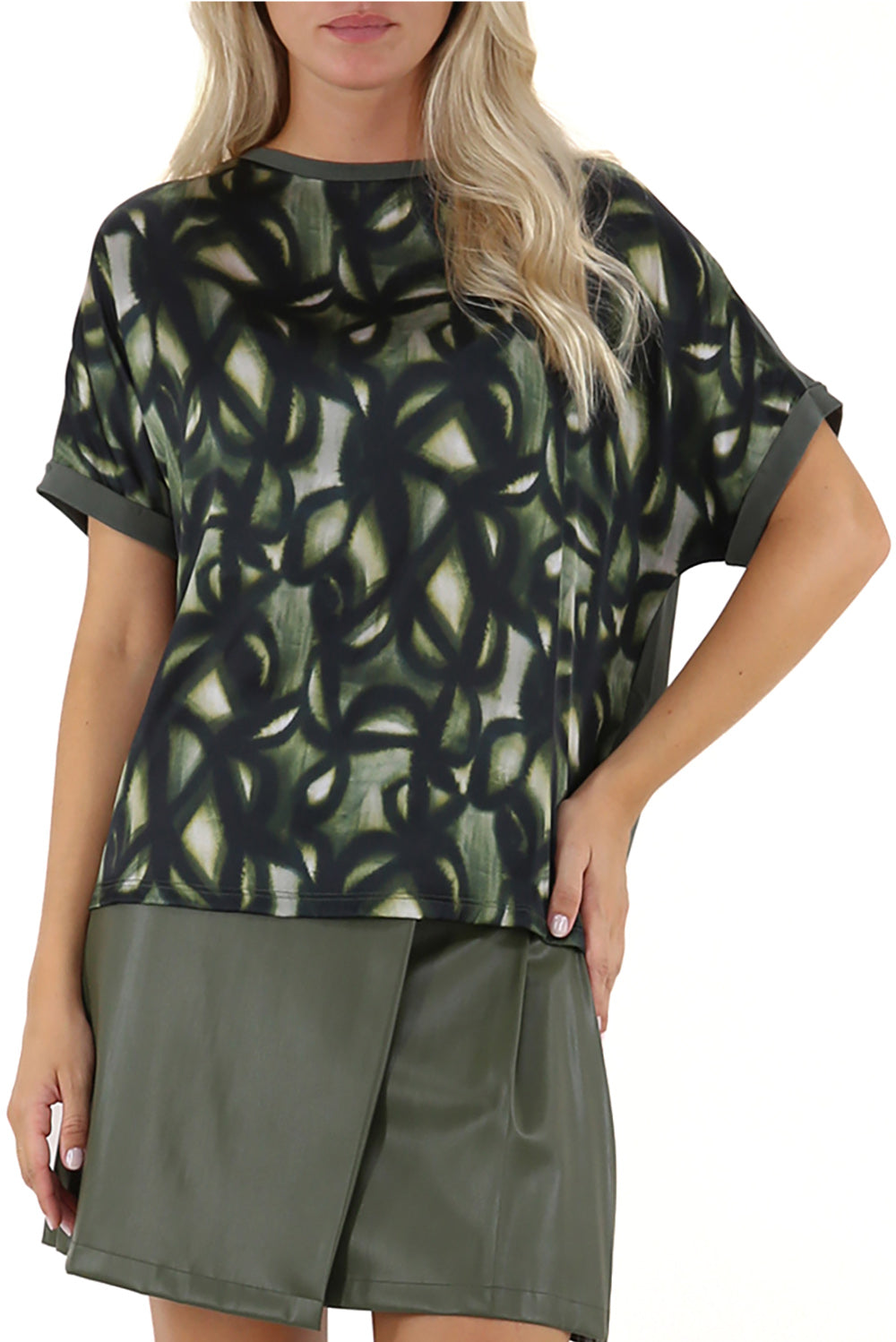  Liu Jo T-shirt All-over Olive Woman - 2