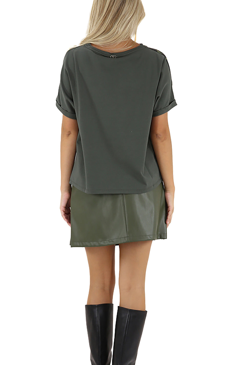  Liu Jo T-shirt All-over Olive Woman - 3