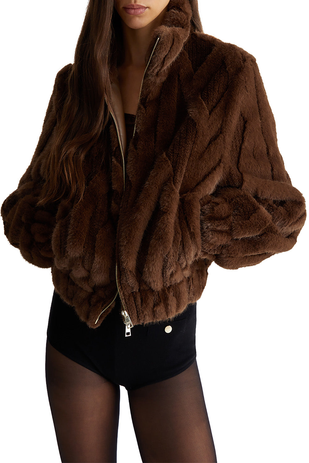  Liu Jo Giacca Eco Fur Light Moro Woman - 2