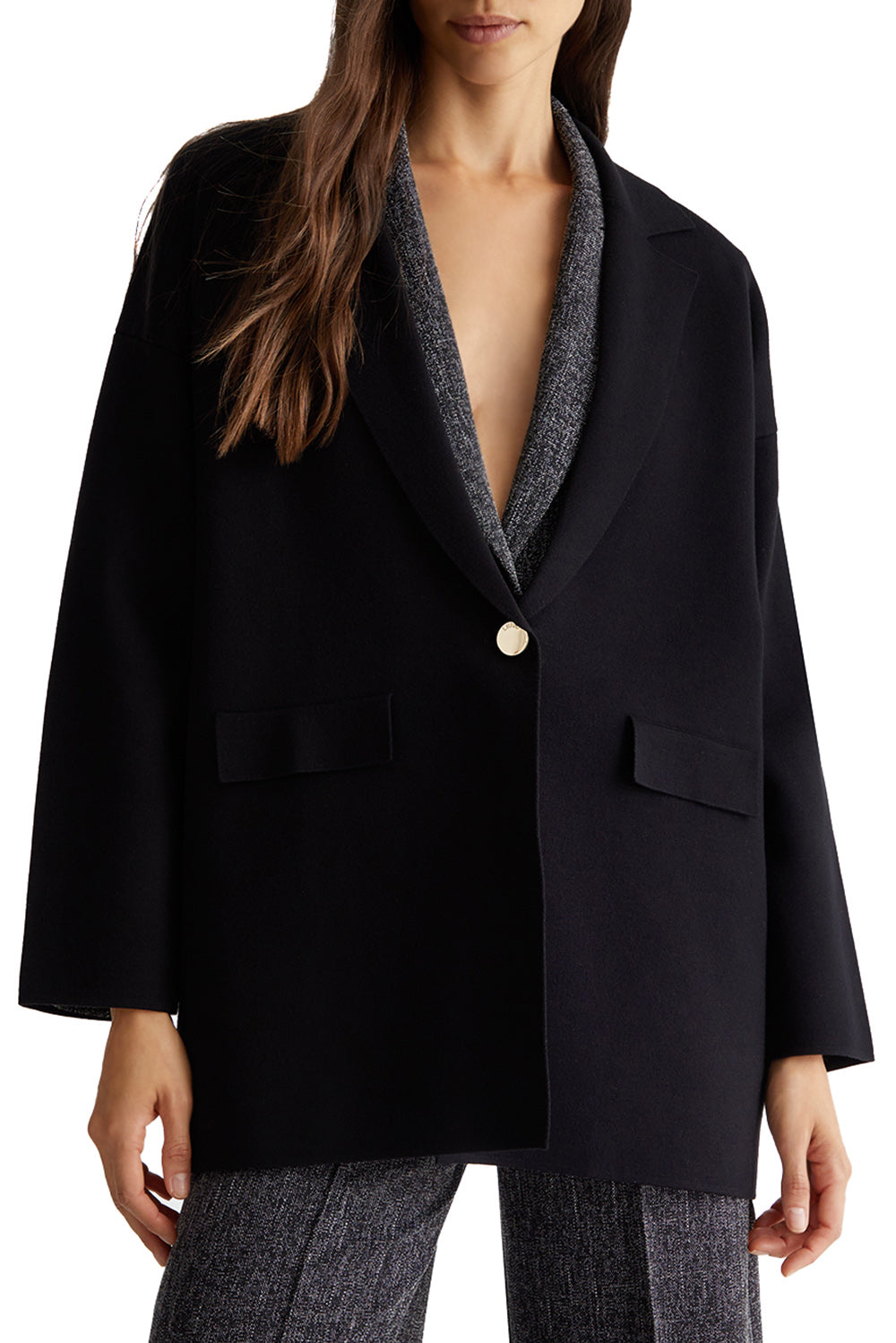  Liu Jo Blazer In Maglia Nero Woman - 2