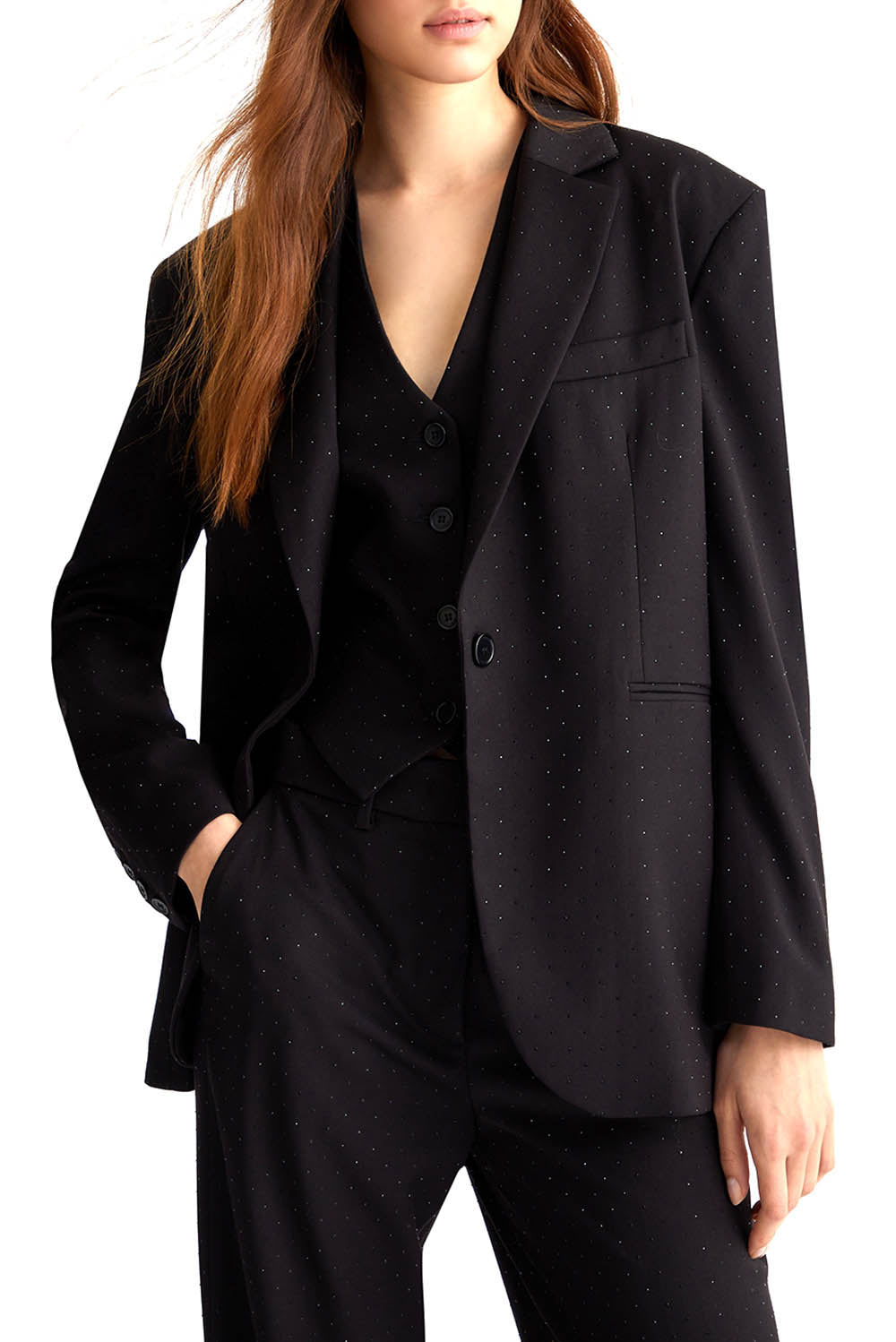  Liu Jo Blazer In Twill Nero Woman - 2