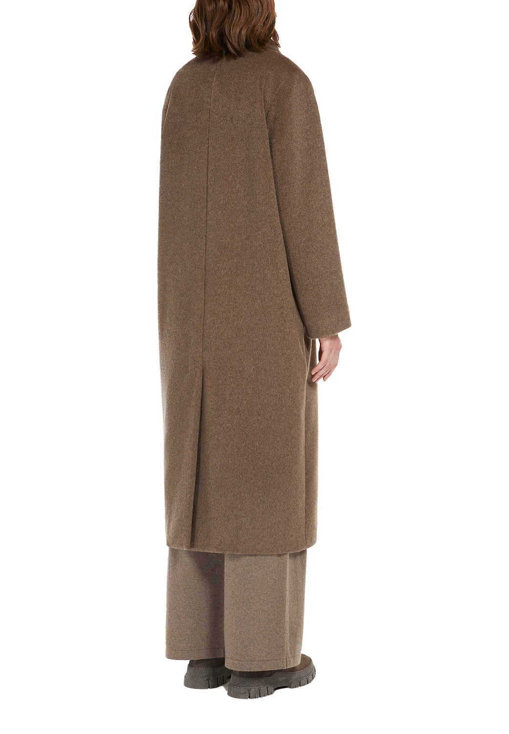  Max Mara Cappotto Zufolo Dark Brown Woman - 3