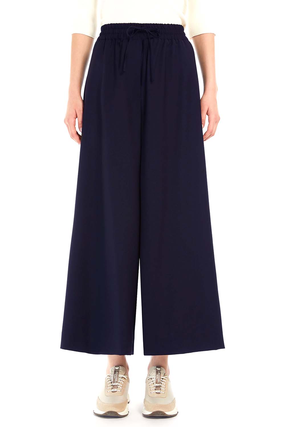  Max Mara Pantaloni Elmo Navy Woman - 2