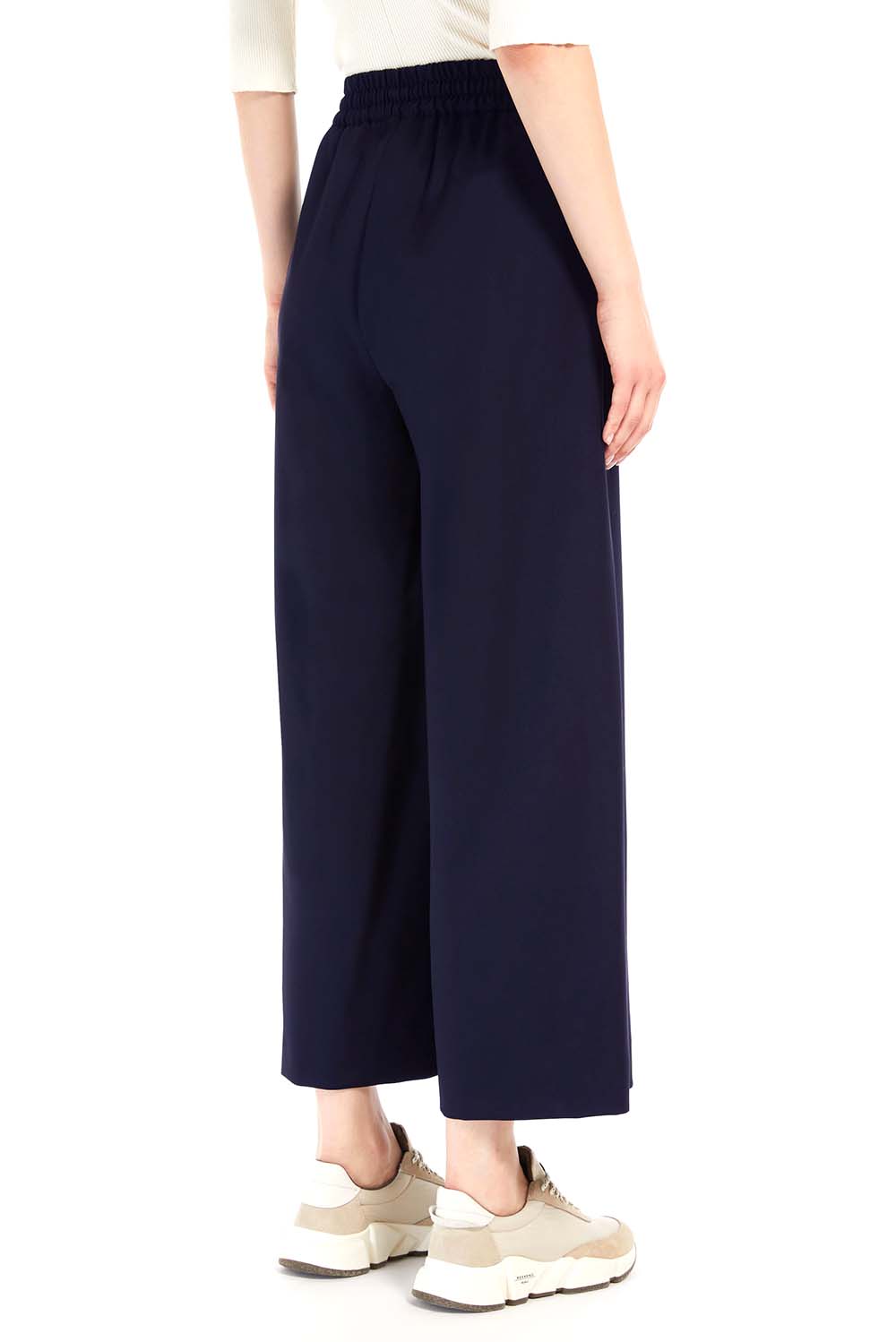  Max Mara Pantaloni Elmo Navy Woman - 3