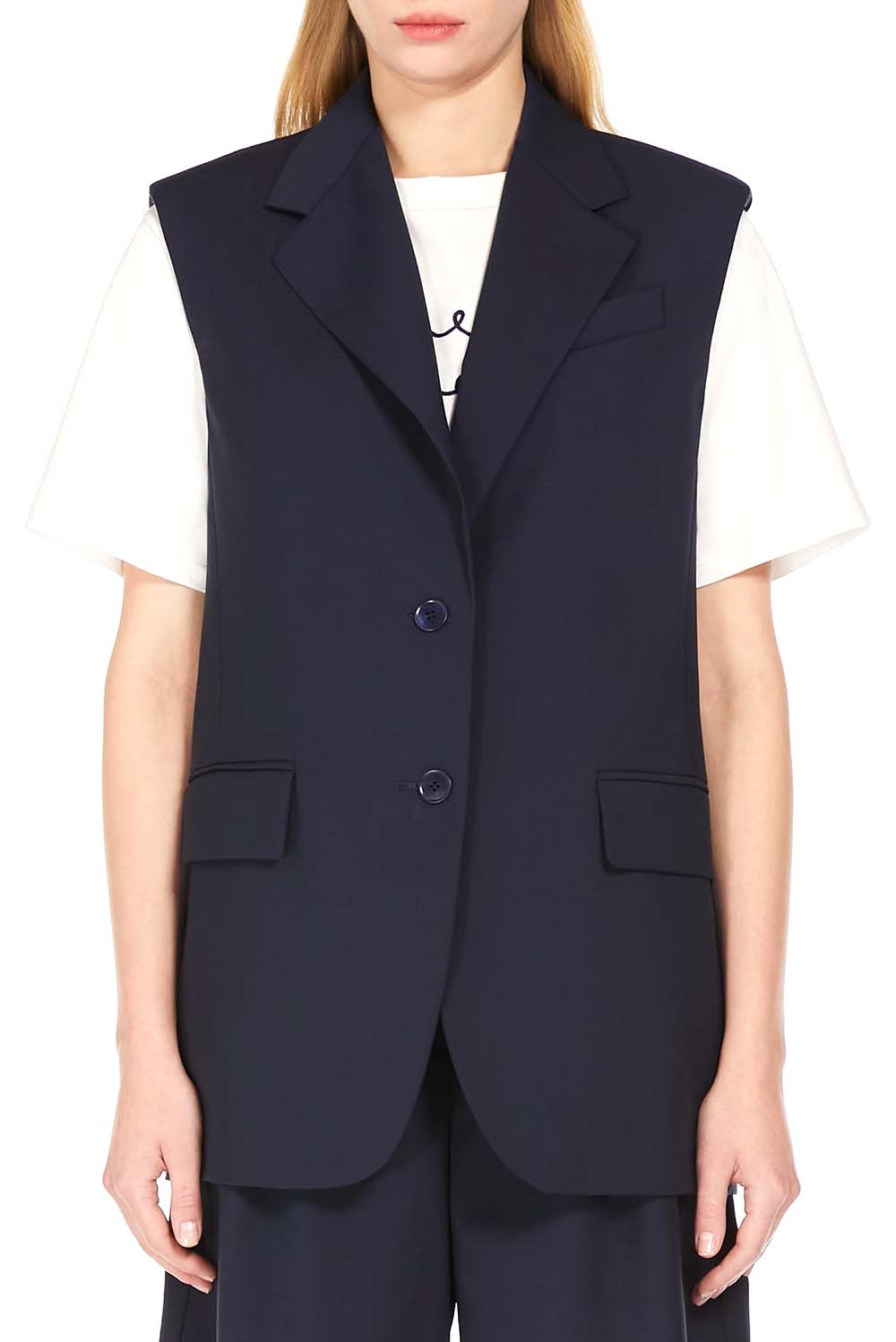  Max Mara Gilet Donna Navy Woman - 2