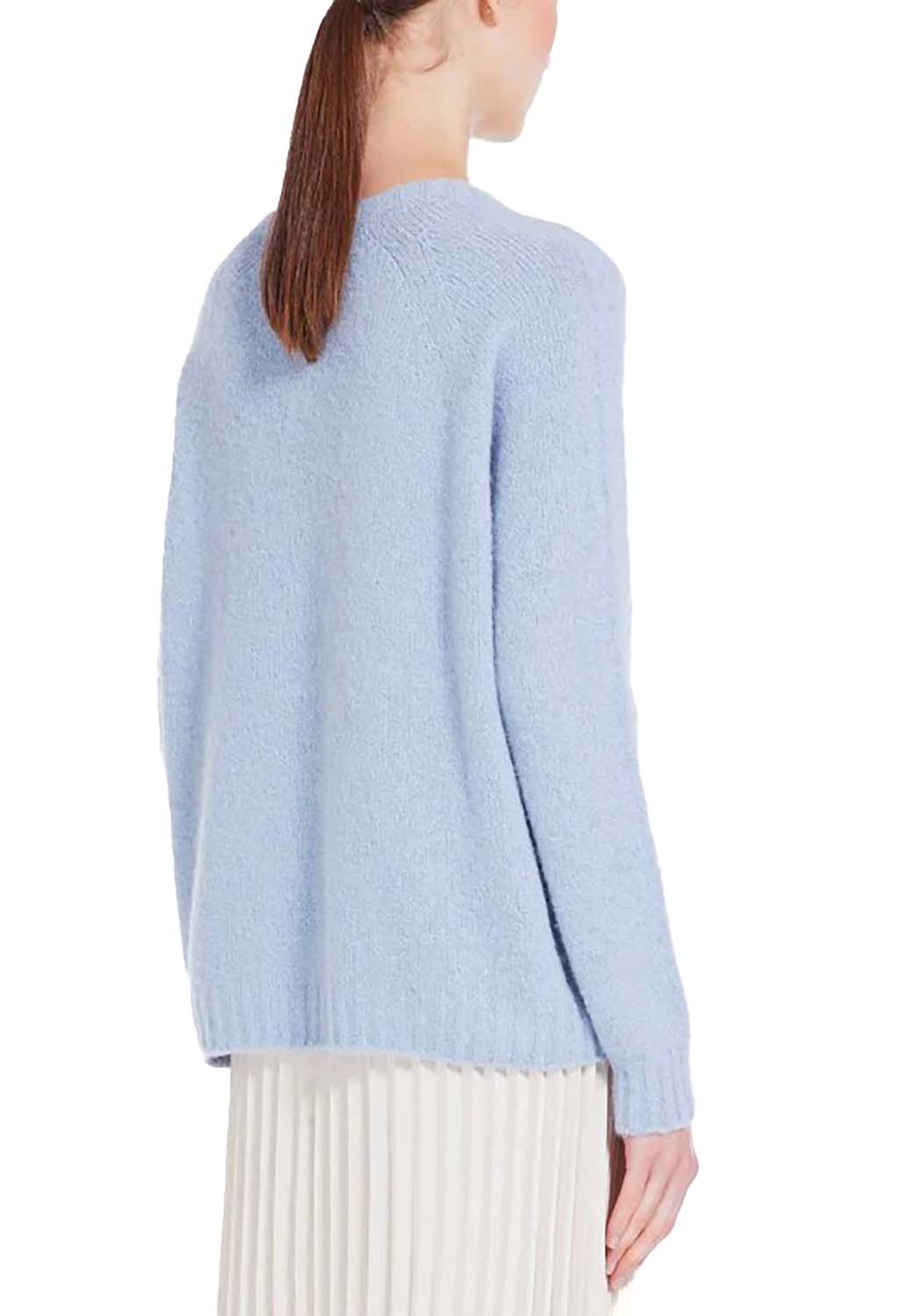  Max Mara Maglia Ghiacci Light Blue Woman - 3