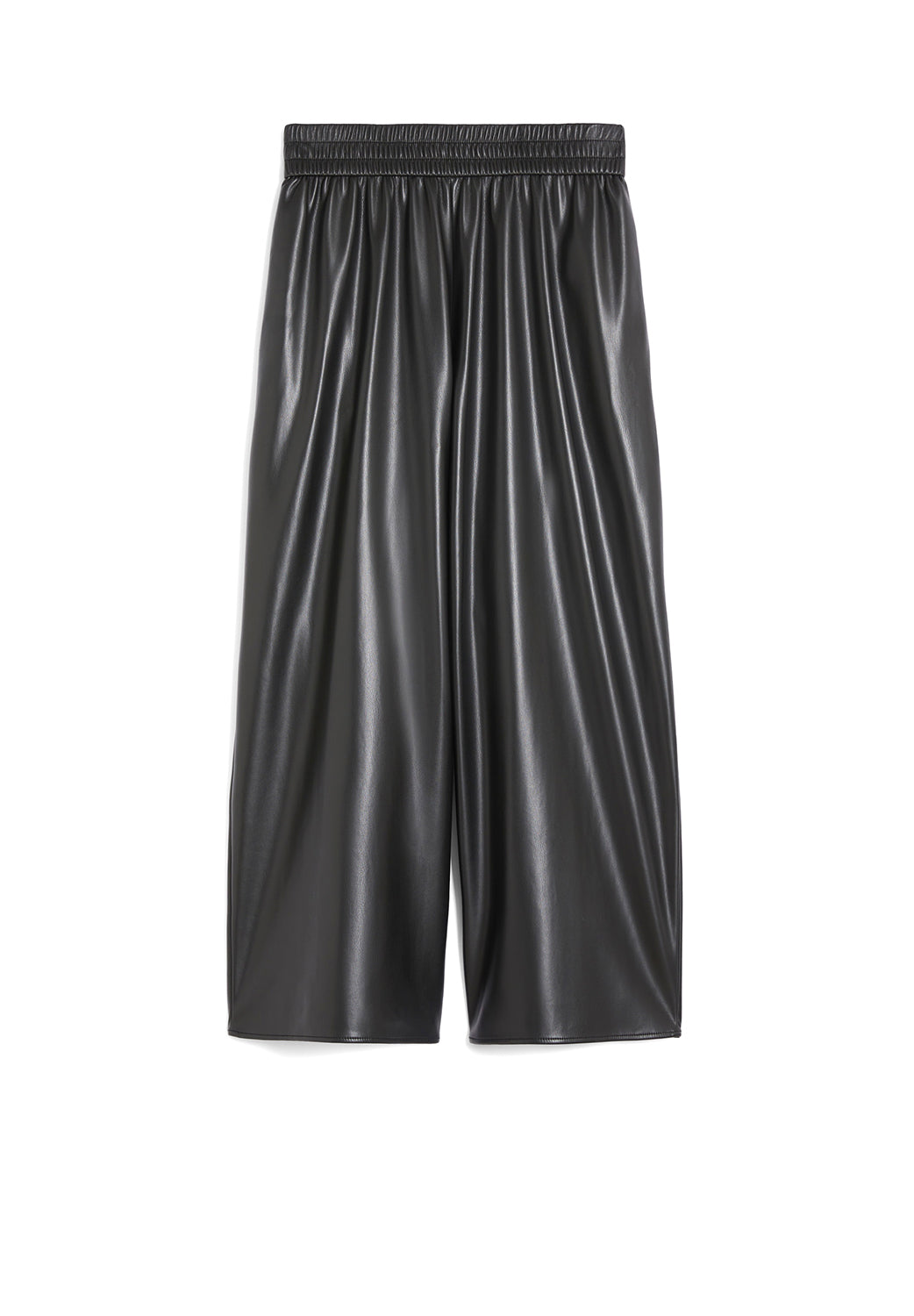  Max Mara Pantalone In Tessuto Spalmato Black Woman - 1