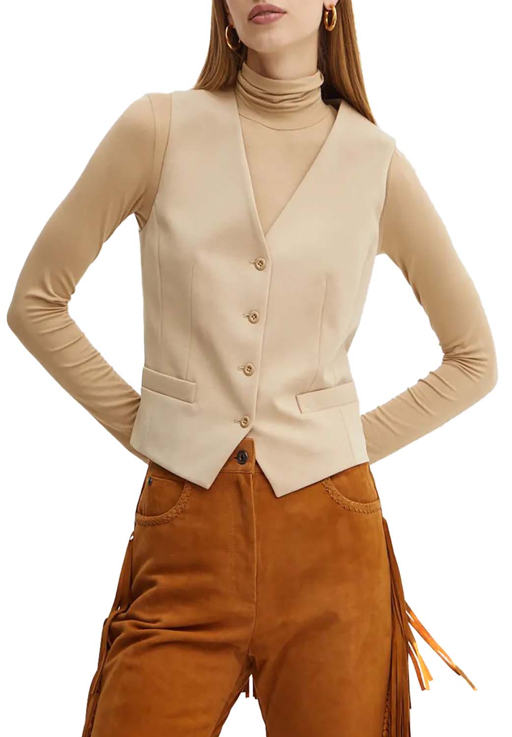  Max Mara Gilet Aria Camel Woman - 2