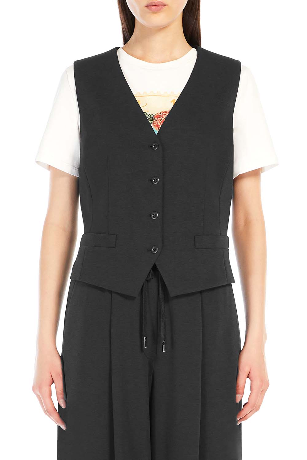  Max Mara Gilet Aria Black Woman - 2