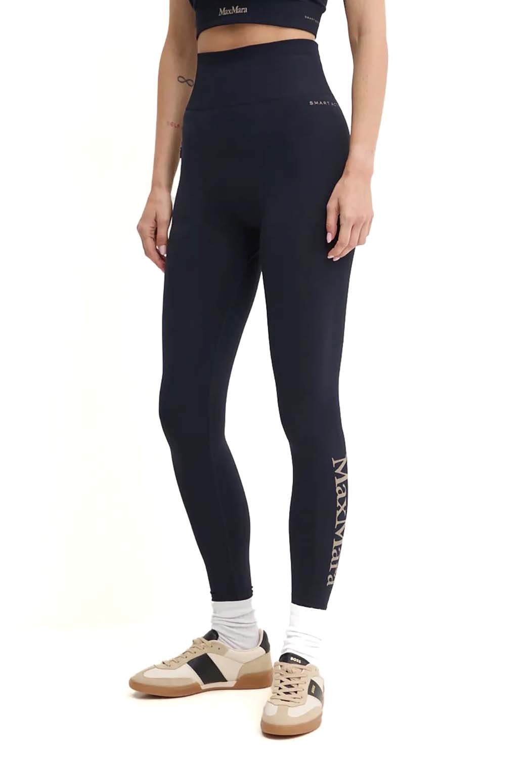  Max Mara Leisure Leggings Navy Woman - 2