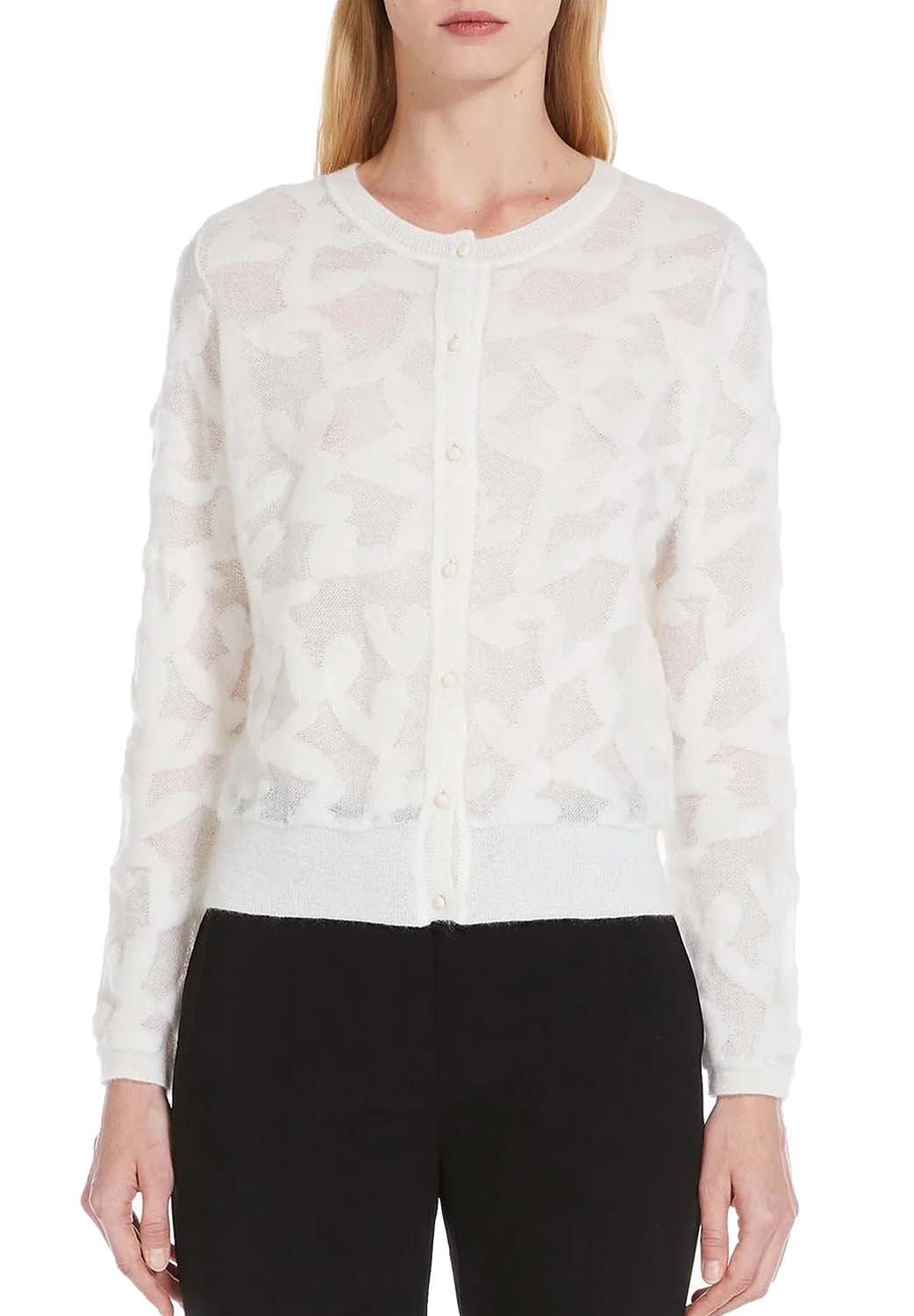  Max Mara Cardigan Alvaro Ivory Woman - 2