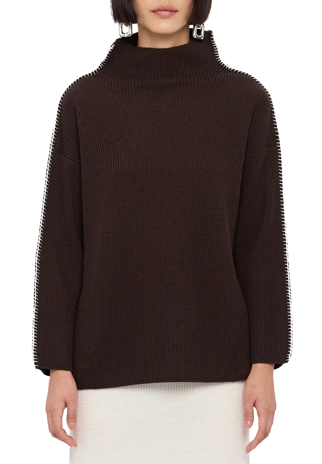  Max Mara Maglia Fanfara Hazelnut Brown Woman - 2