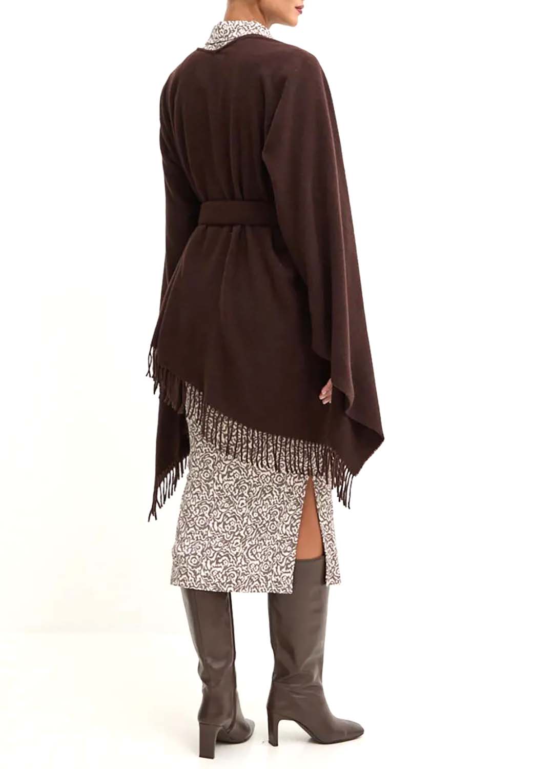  Max Mara Poncho Martora Brown Woman - 3