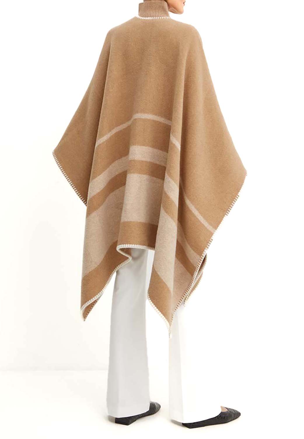  Max Mara Poncho Deremi Tobacco Woman - 3