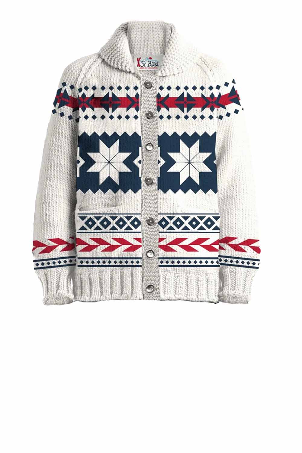  Mc2 Saint Barth Cardigan Nordic Aztec Uomo - 1