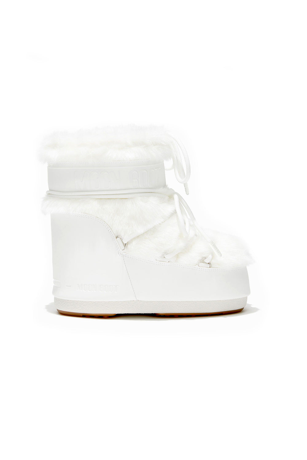  Moon Boot Icon Low Faux Fur Optical White Woman - 1