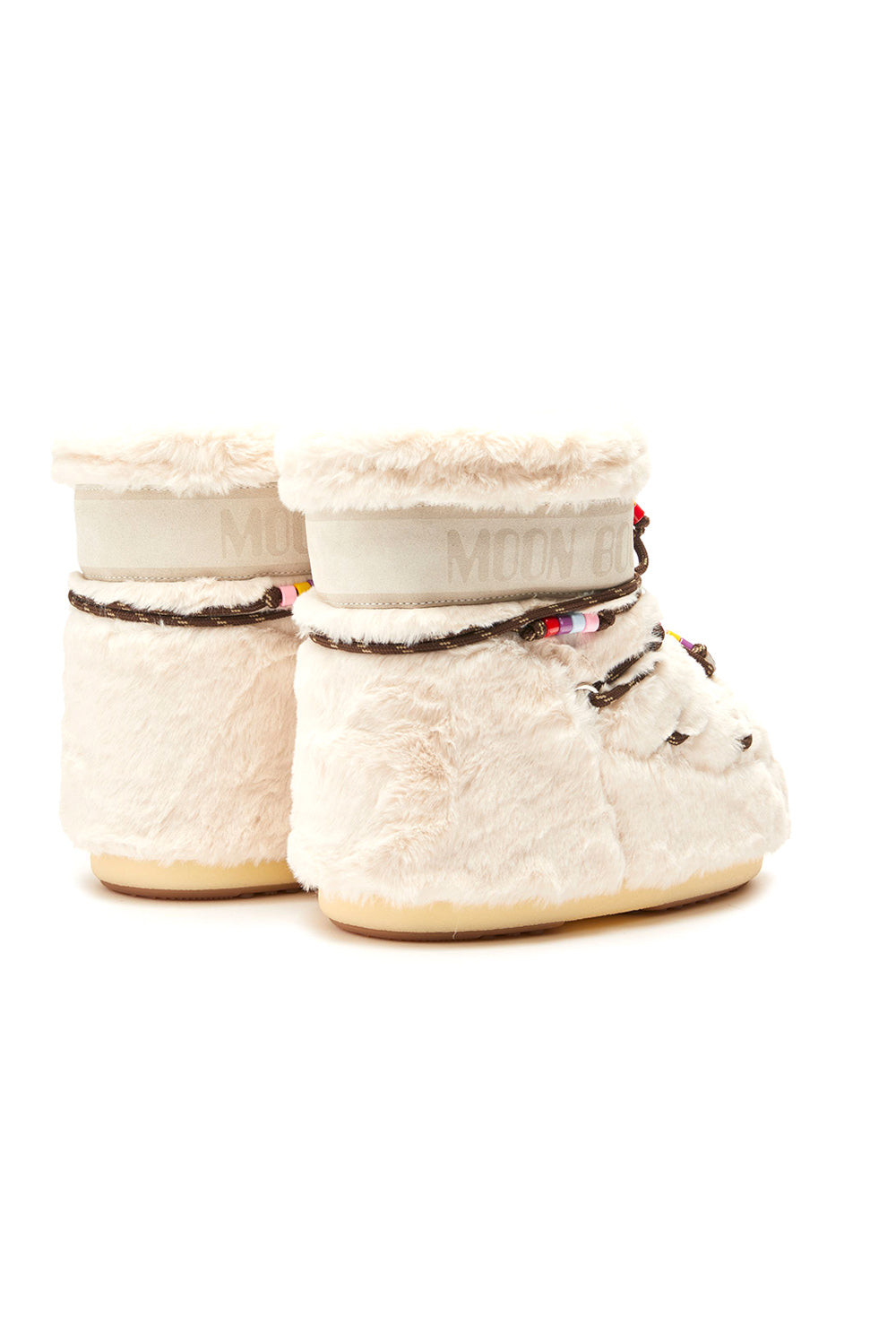  Moon Boot Icon Faux Fur Cream Woman - 2