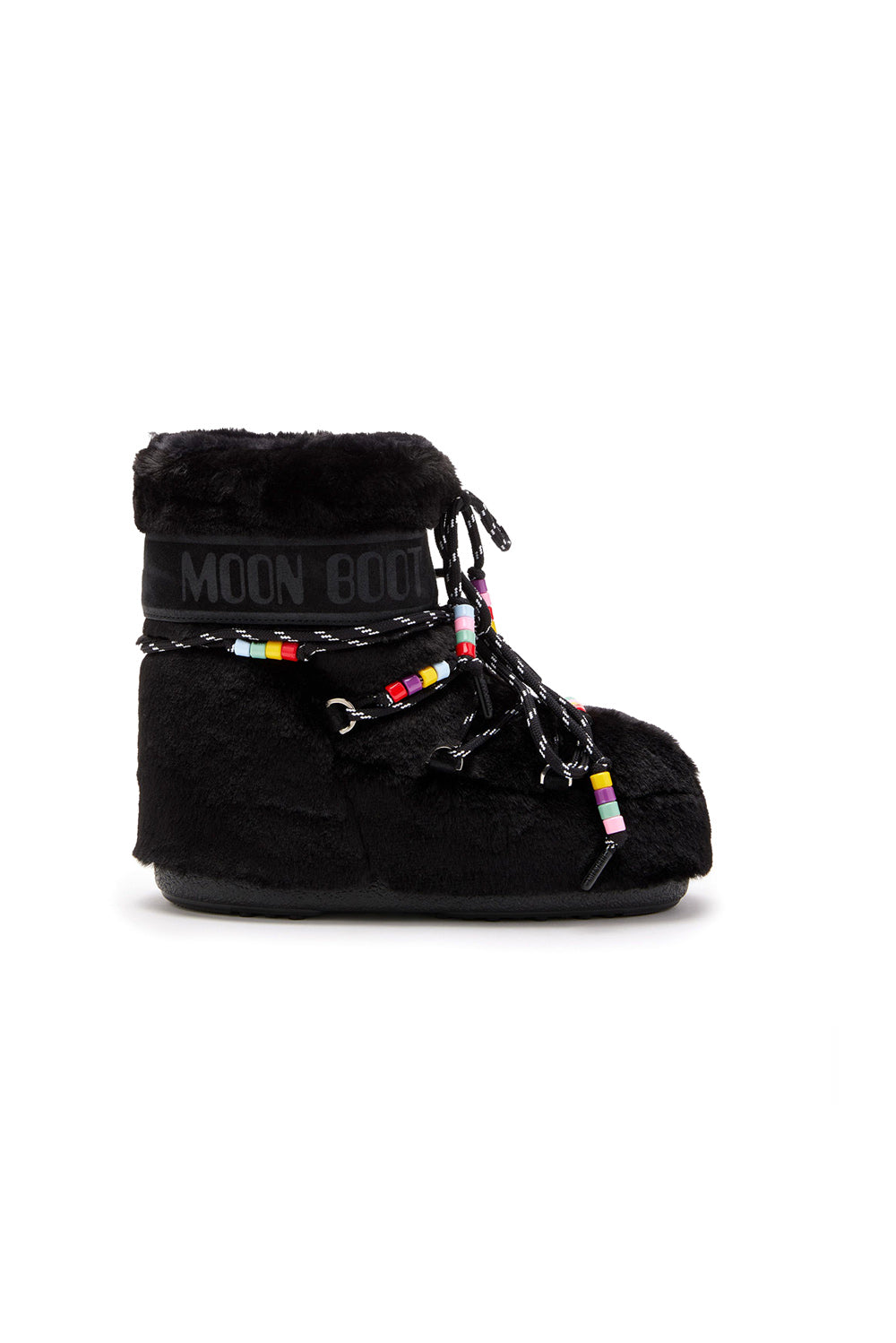  Moon Boot Icon Faux Fur Black Woman - 1