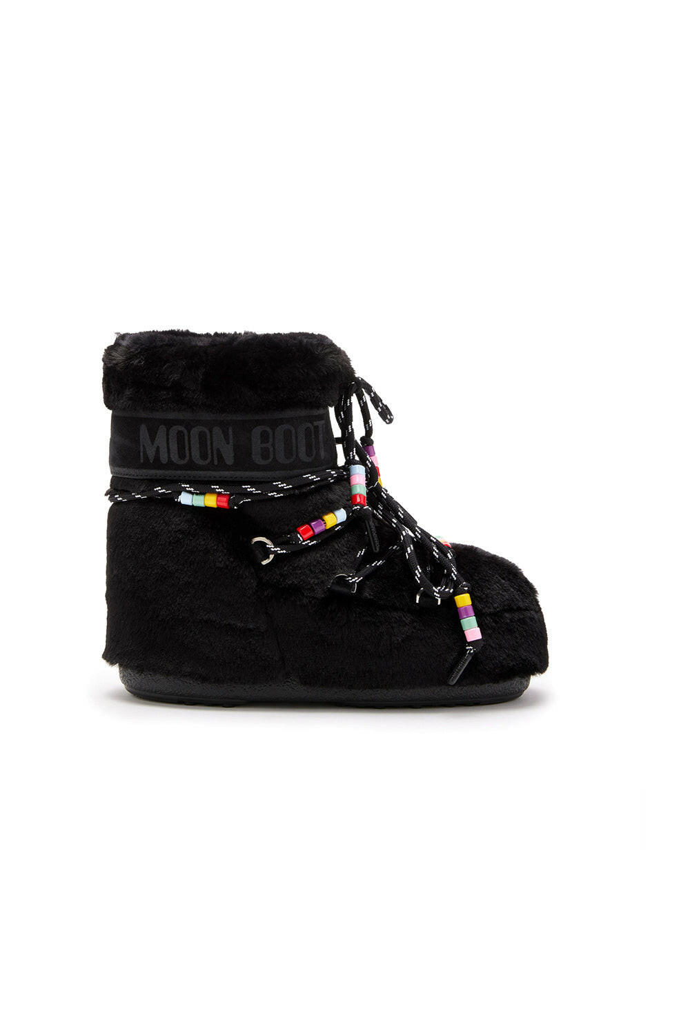  Moon Boot Icon Faux Fur Black Woman - 1