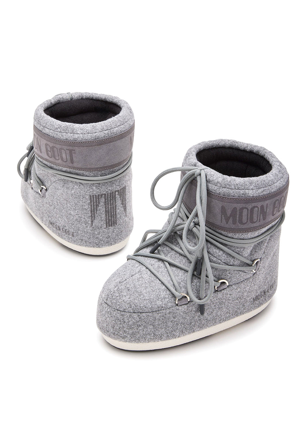  Moon Boot Icon Low Felt Grey Woman - 3