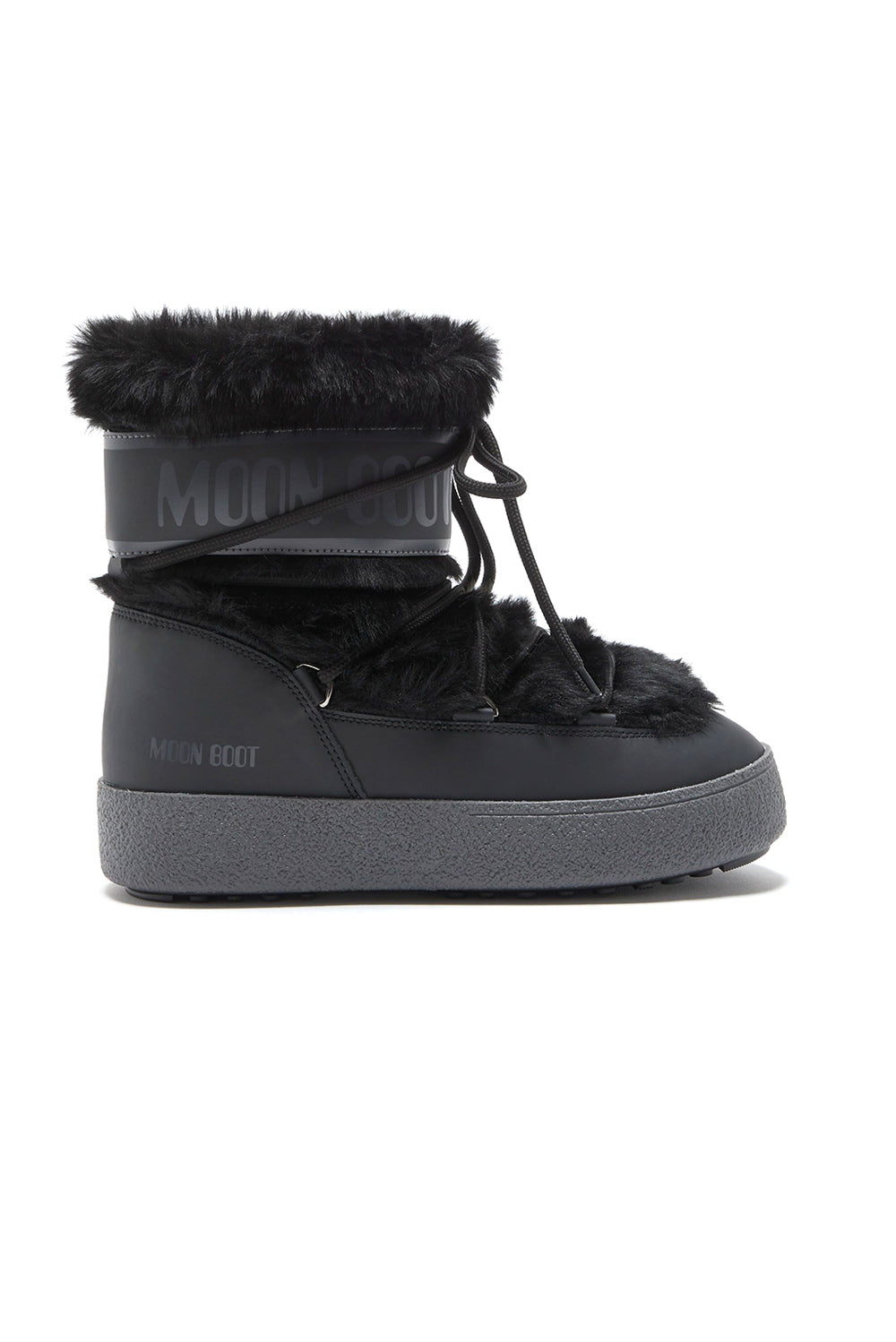  Moon Boot Icon Low Faux Fur Black Woman - 1