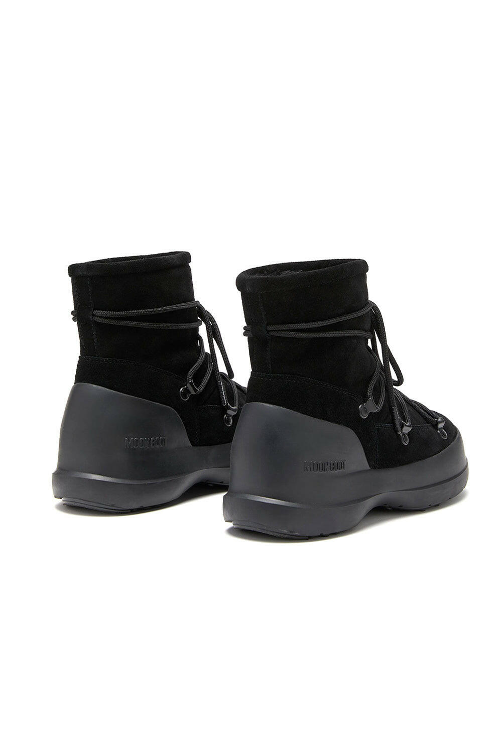  Moon Boot Luna In Camoscio Black Woman - 2