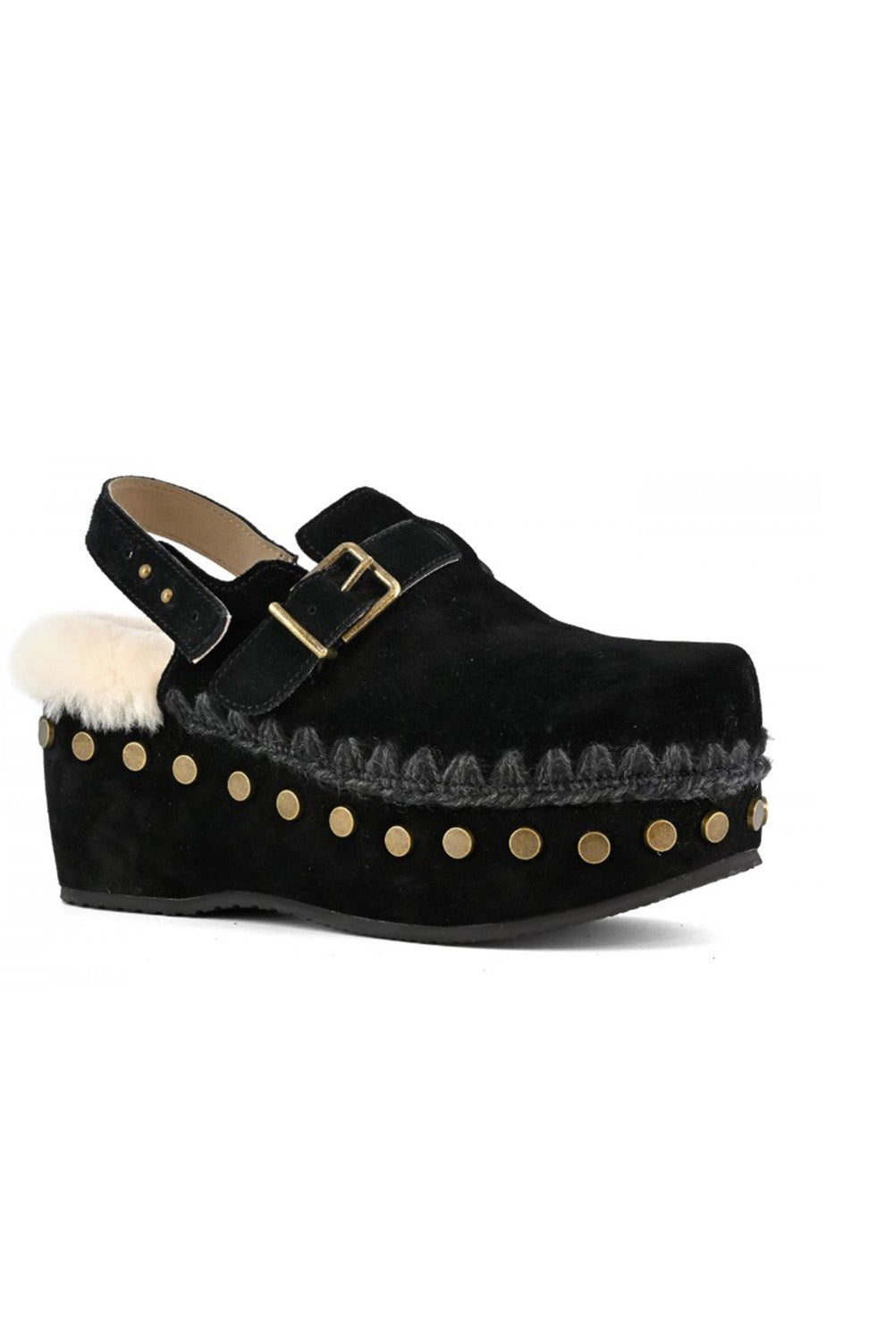  Mou Clog Back Strap Black Woman - 2