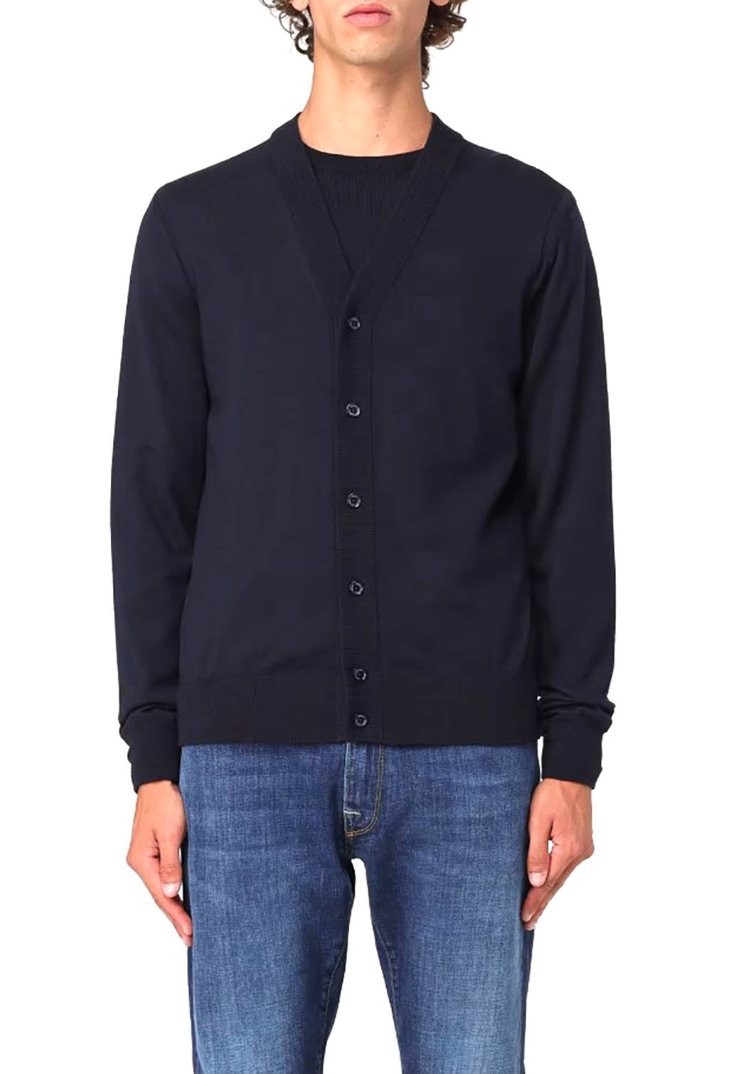  Paolo Pecora Cardigan Navy Uomo - 2