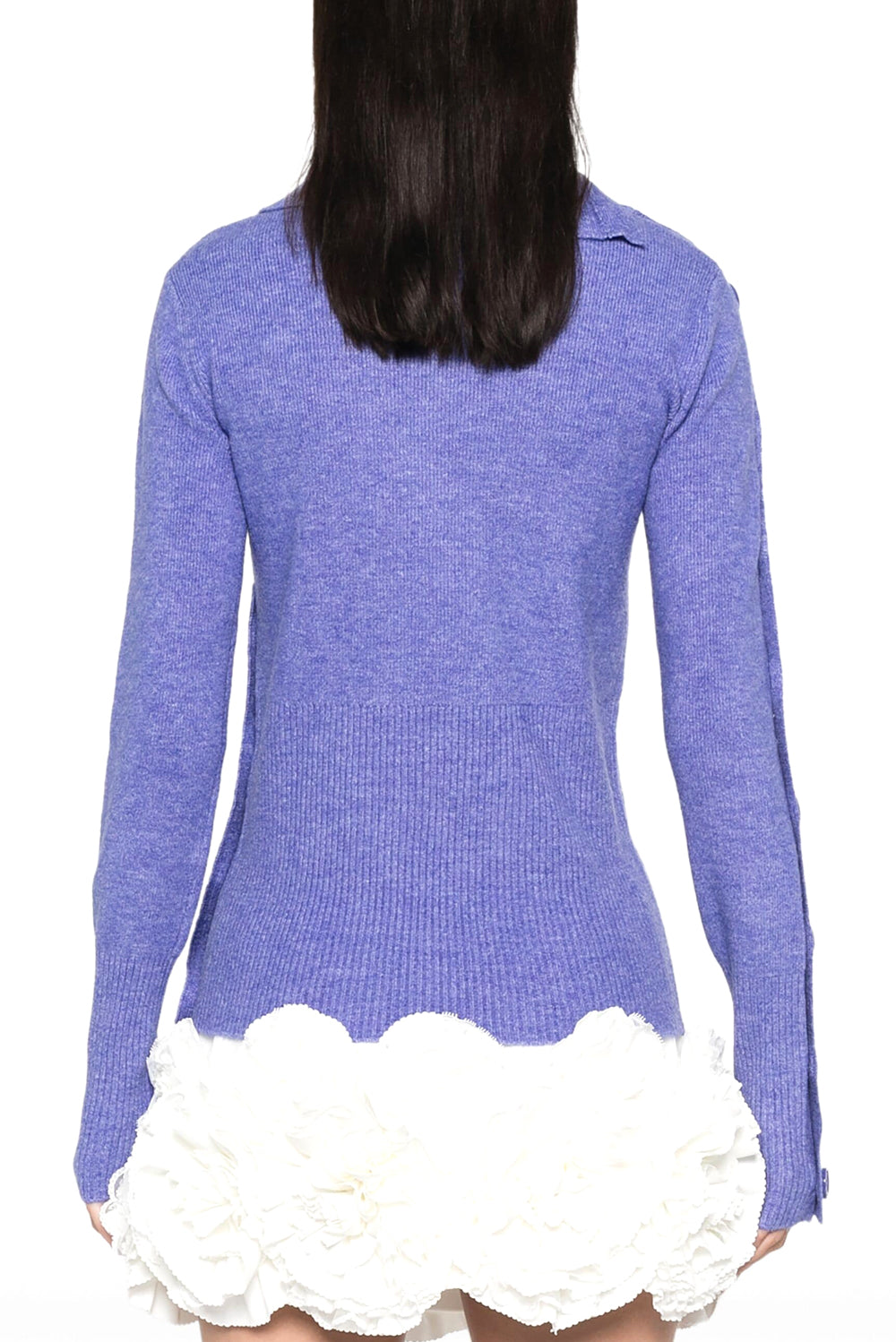  Patrizia Pepe Maglia Bottoni Blue Iris Woman - 3