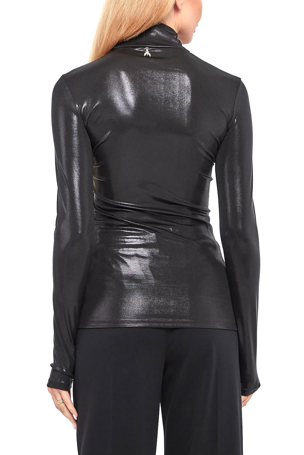  Patrizia Pepe Top Metal Black Woman - 3