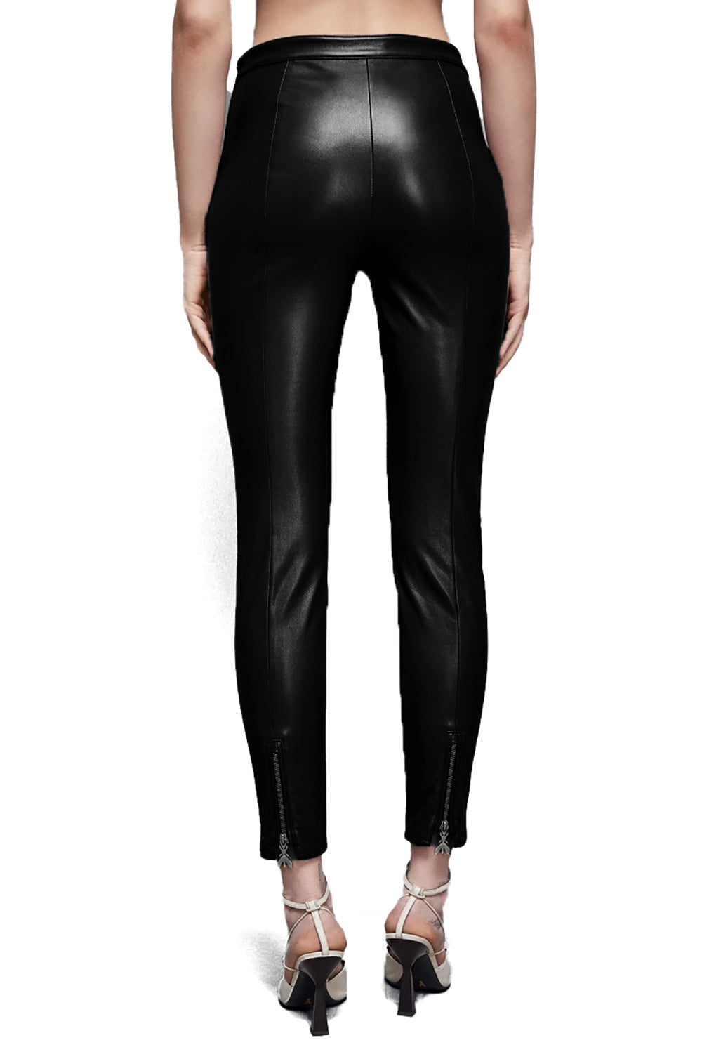  Patrizia Pepe Leggings Similpelle Nero Woman - 3