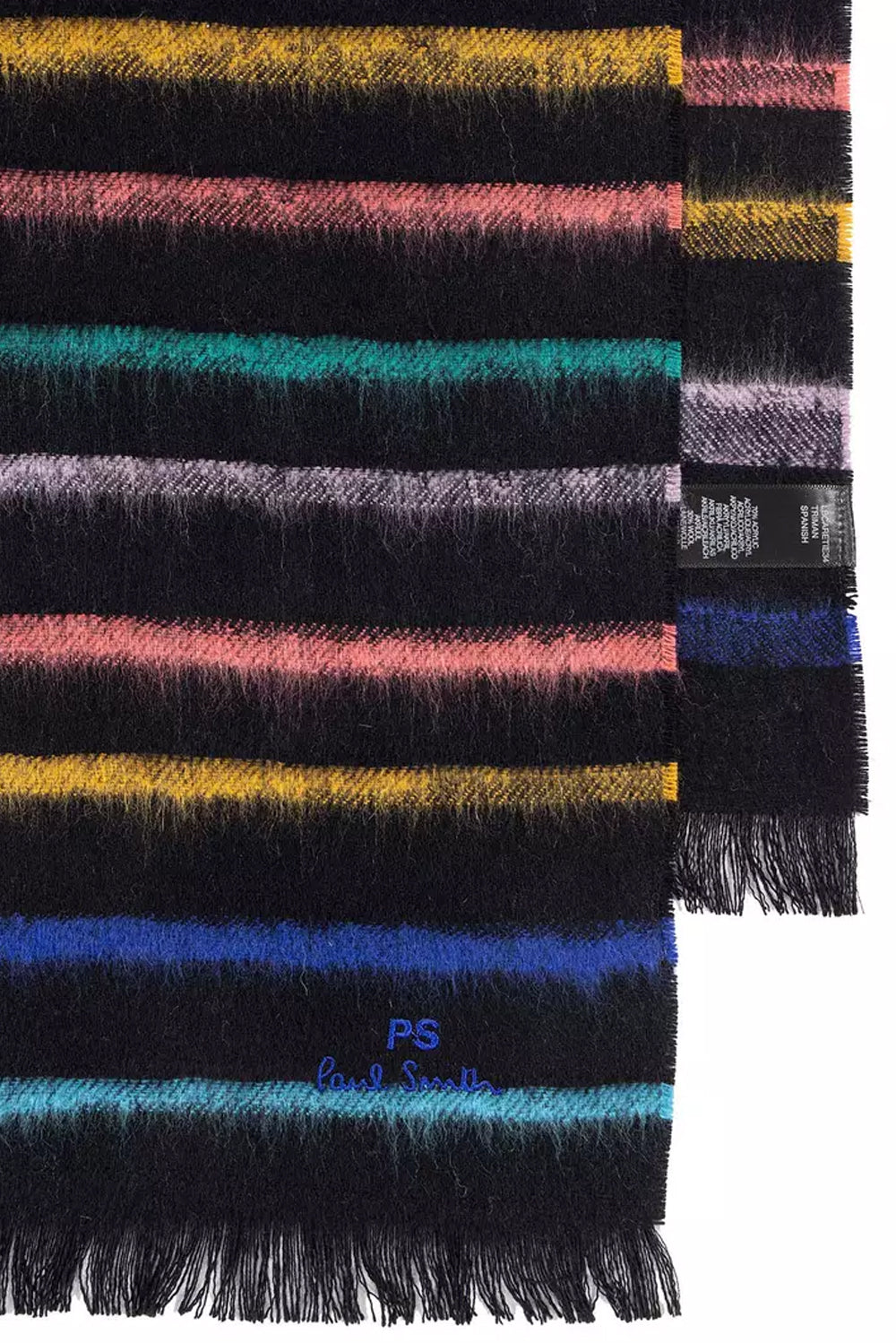  Paul Smith Sciarpa 'multi Colour Stripe' Black Uomo - 2