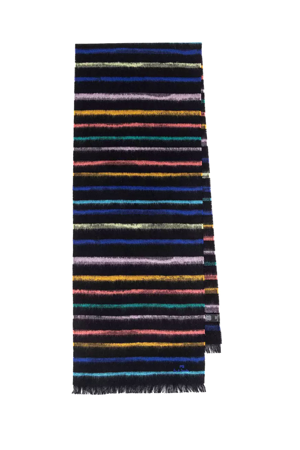  Paul Smith Sciarpa 'multi Colour Stripe' Black Uomo - 1