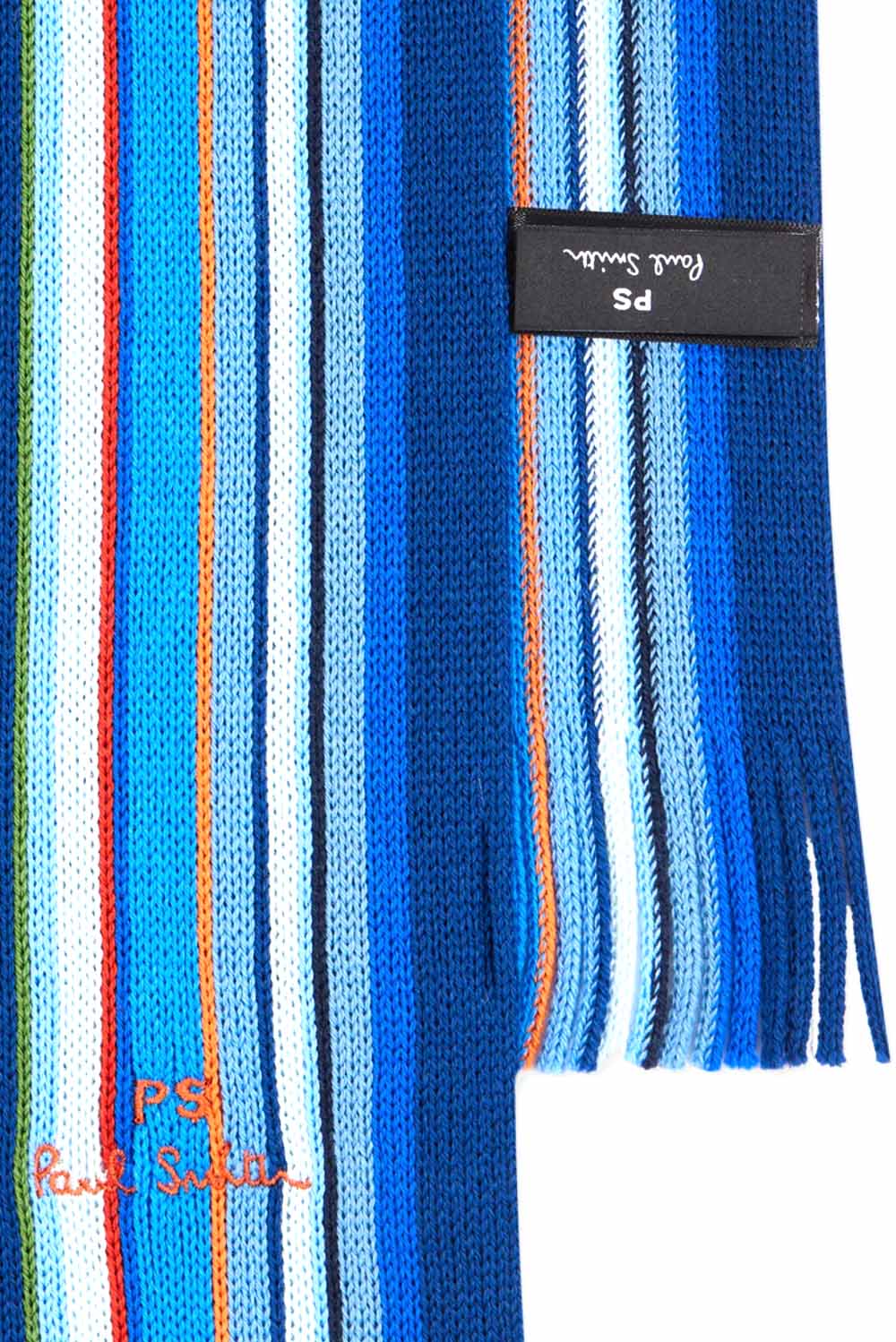  Paul Smith Sciarpa 'multi Colour Stripe' Coblu Uomo - 2