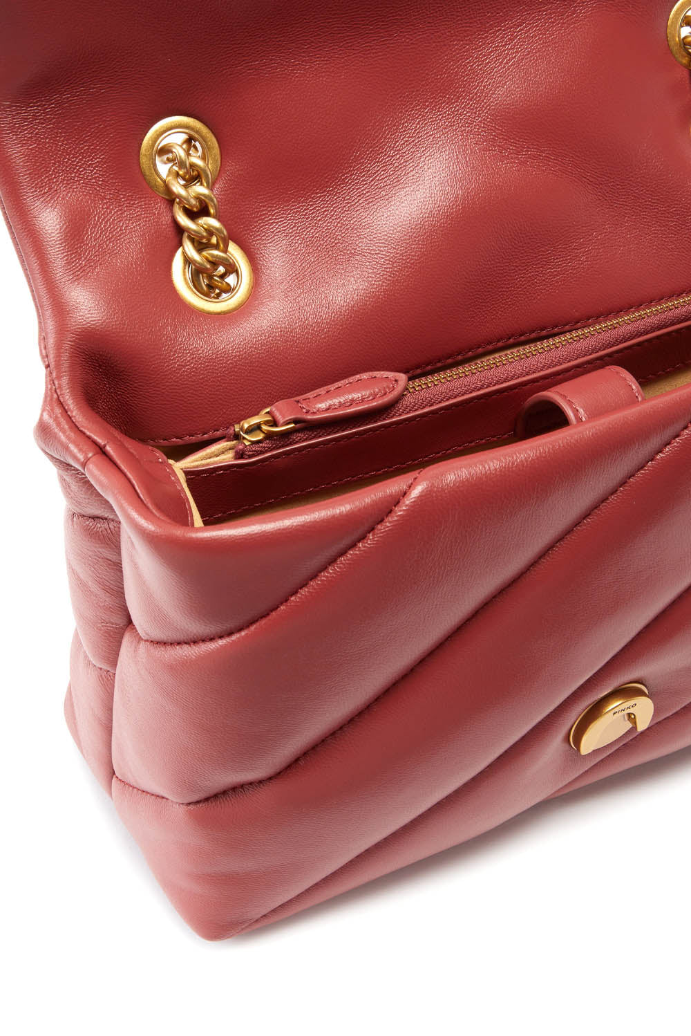  Pinko Love Bag Puff Ocra Rosso Woman - 4