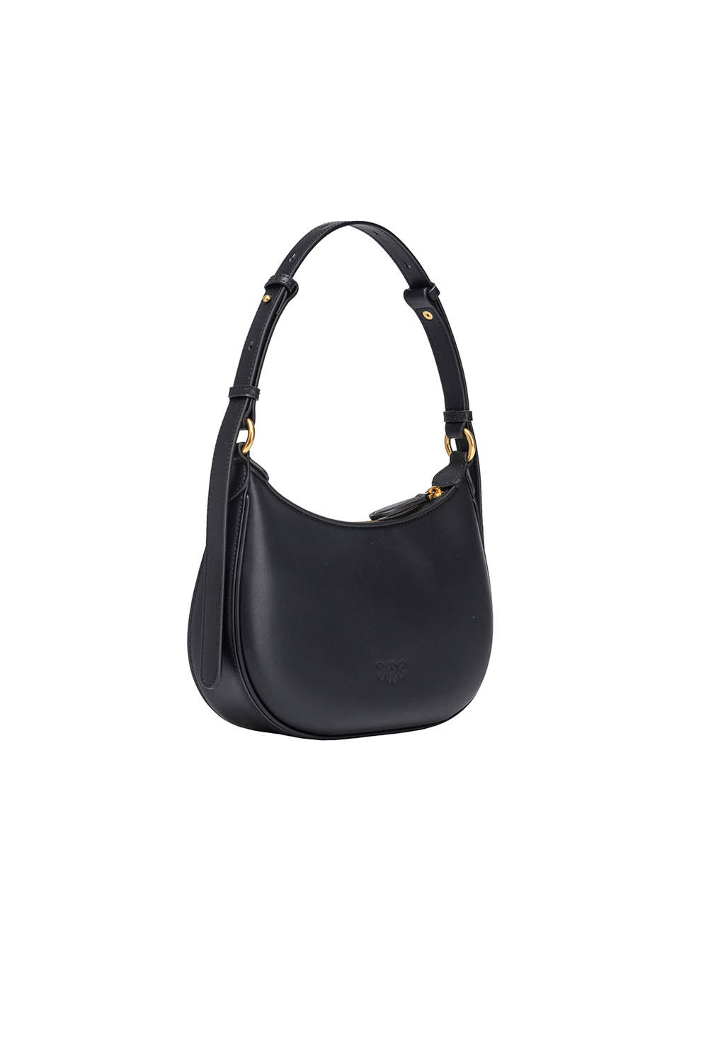  Pinko Mini Half Moon Bag Nero Oro Woman - 2