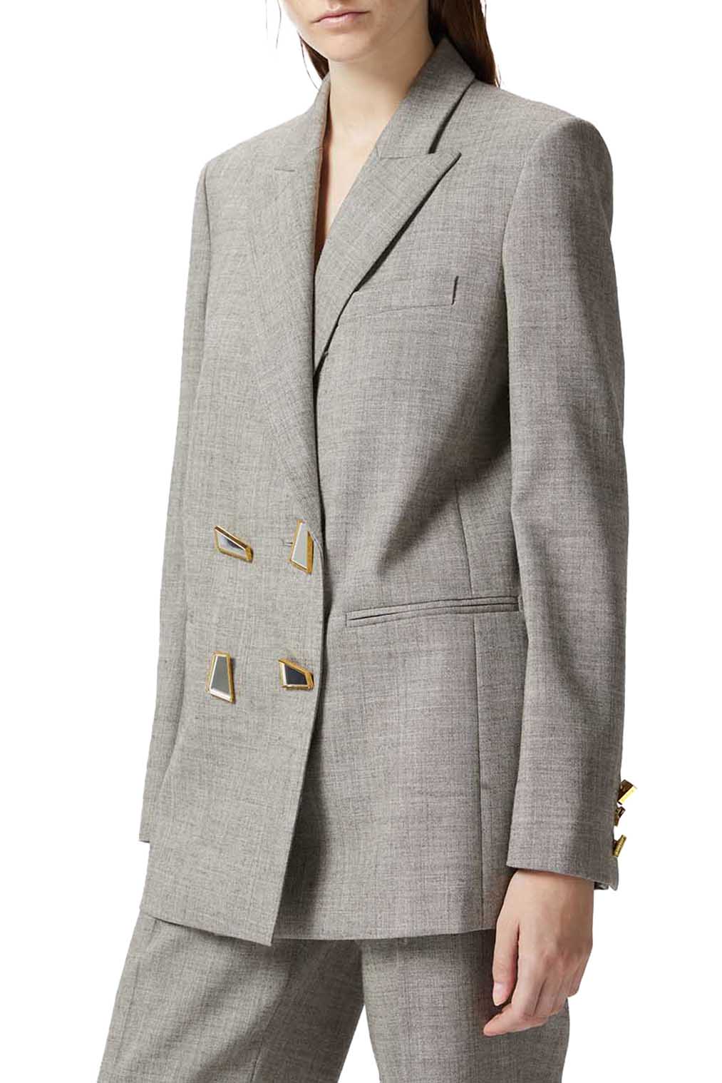  Pinko Blazer Elice Doppiopetto Beige Woman - 2