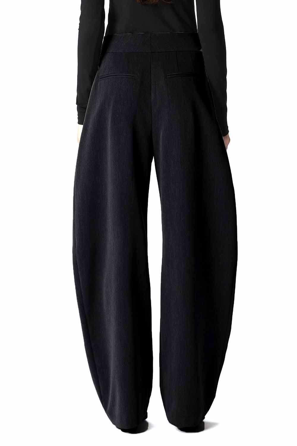  Pinko Pantaloni Wide-leg Nero Woman - 3