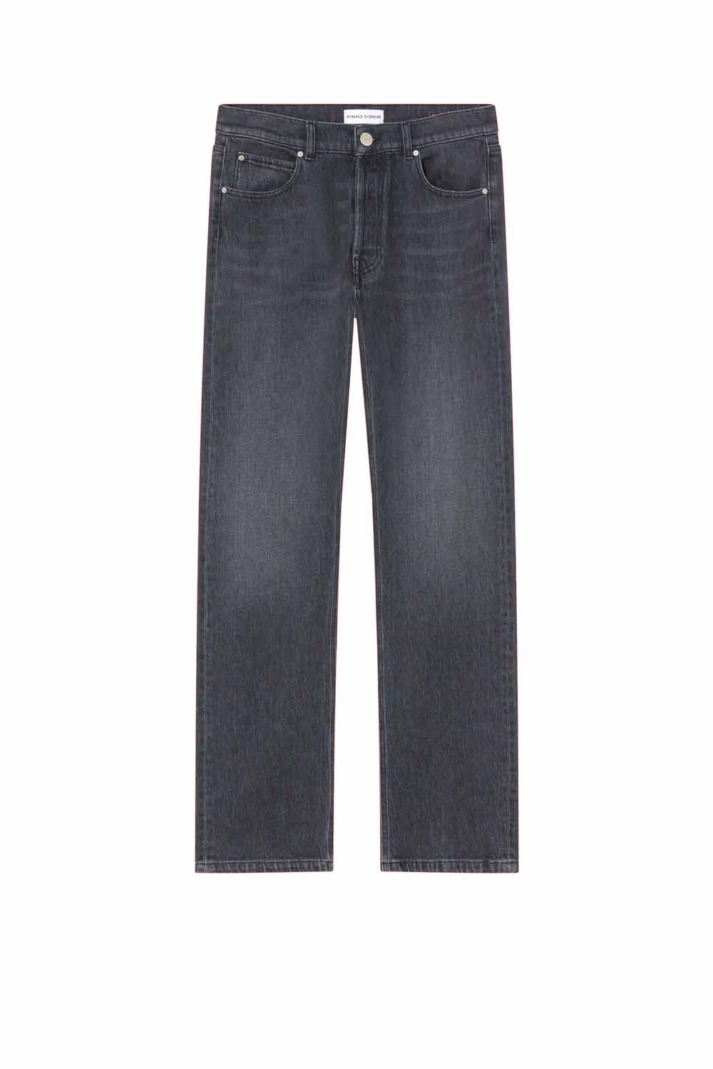  Pinko Jeans Dritti In Denim Dark Grey Woman - 1