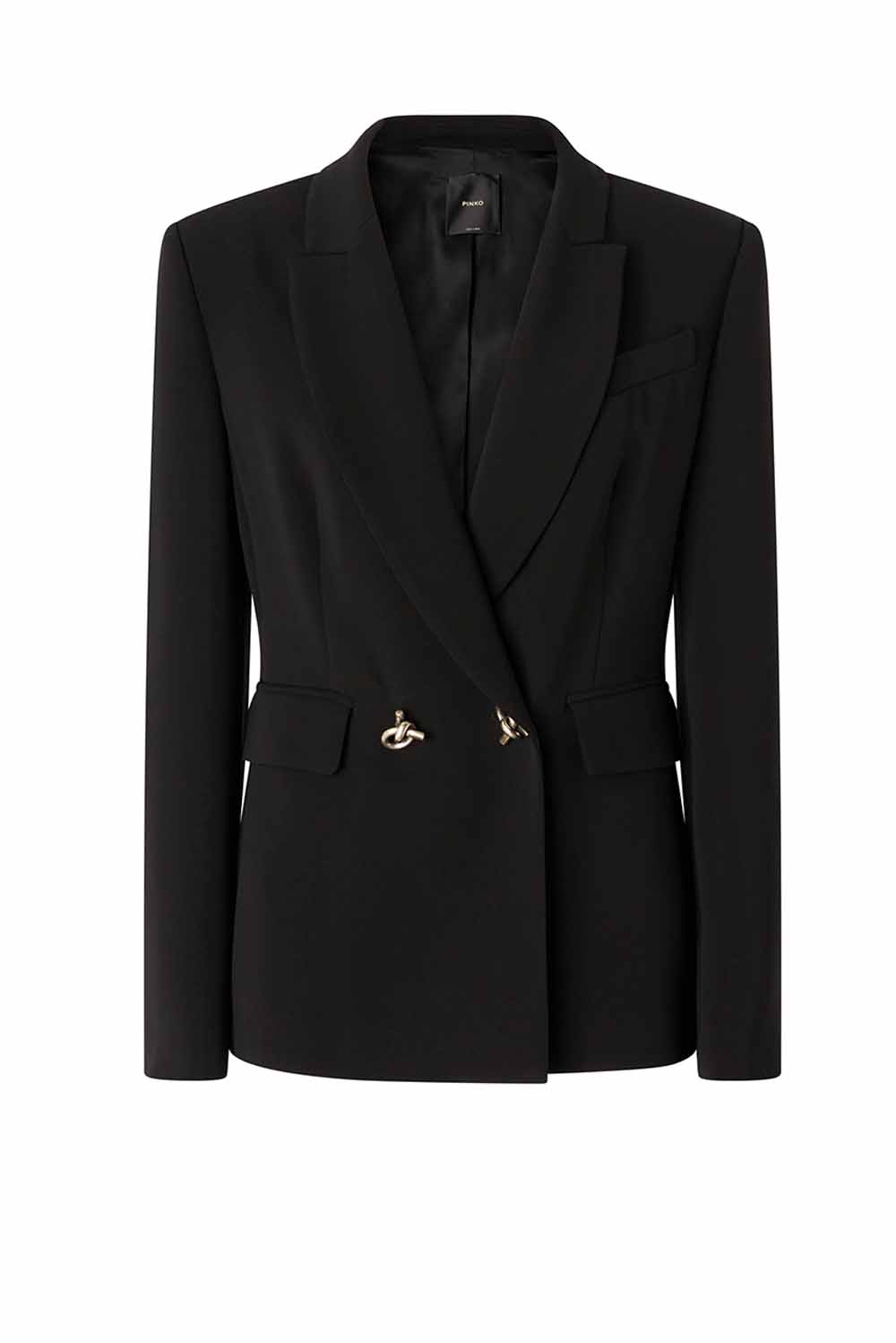  Pinko Blazer In Cady Tecnico Nero Woman - 1