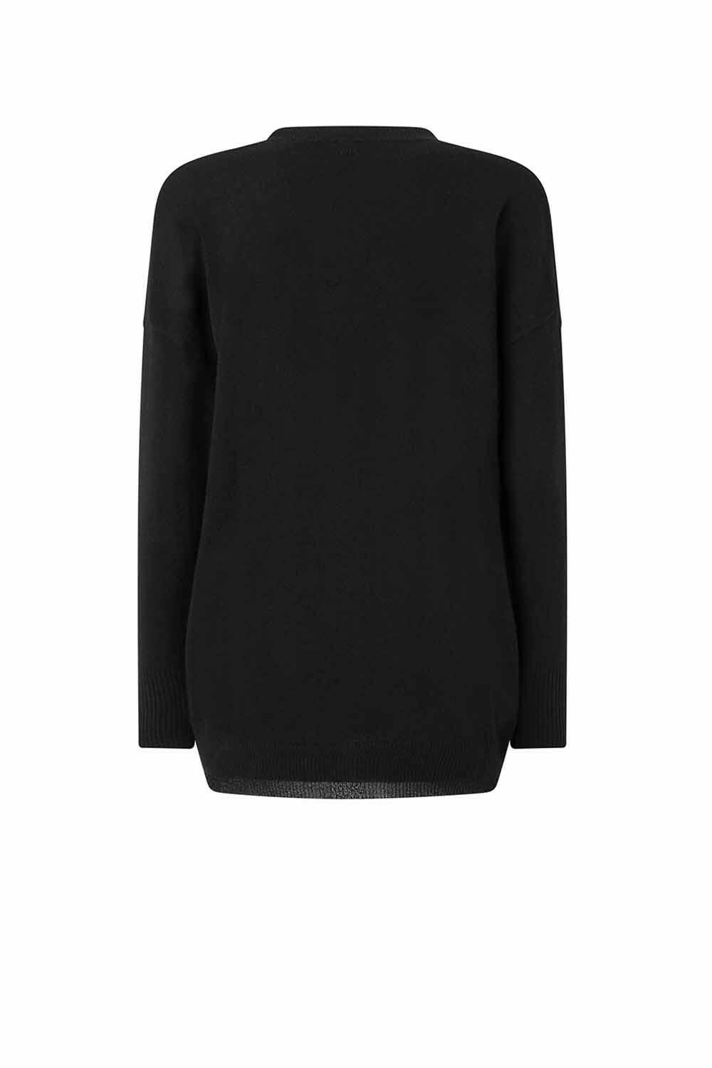  Pinko Cardigan In Lana Nero Woman - 2