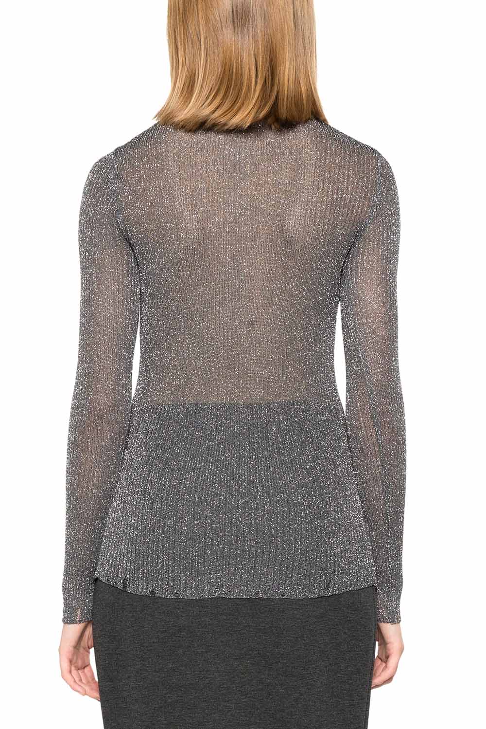  Pinko Maglia A Polo Grigio Woman - 3