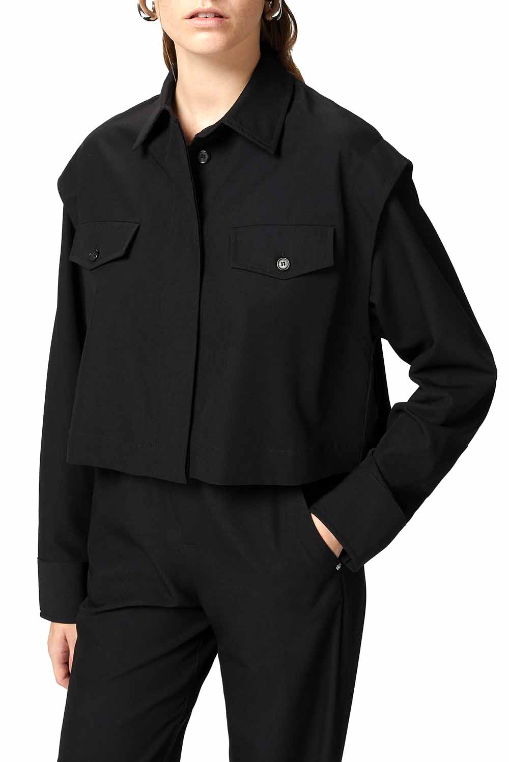  Pinko Camicia Corta Nero Woman - 2