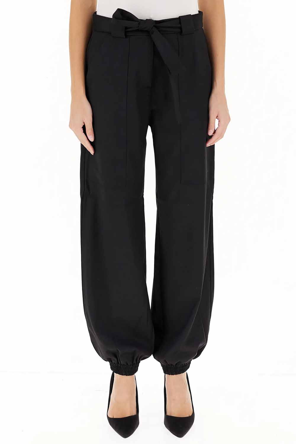  Pinko Pantaloni Utility Nero Woman - 2